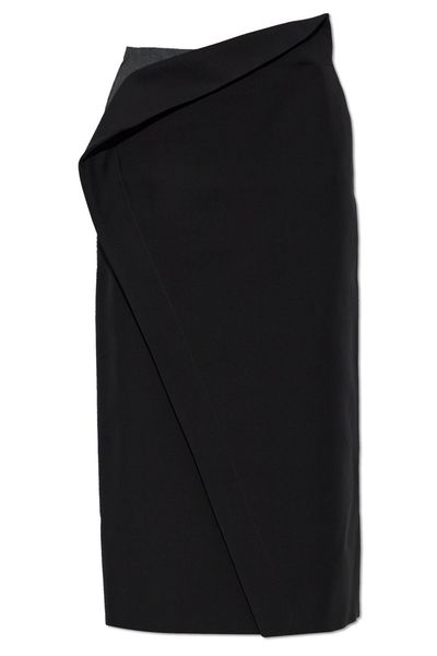 Jil Sander Draped Wrap Midi Skirt