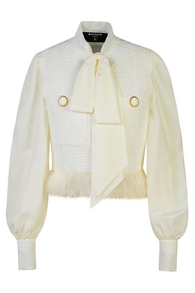 Balmain Tweed Long Sleeved Jacket