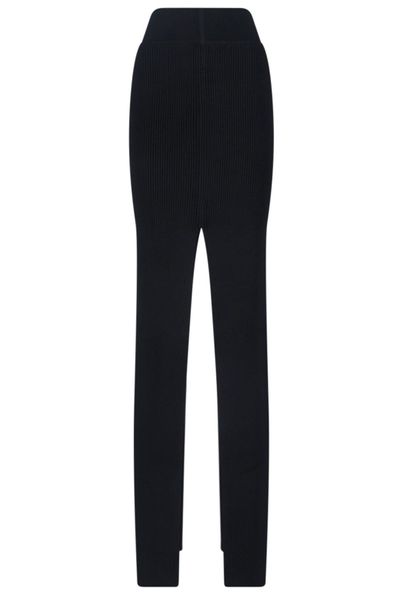 Rick Owens Slit-Detaled Ribbed Skirt