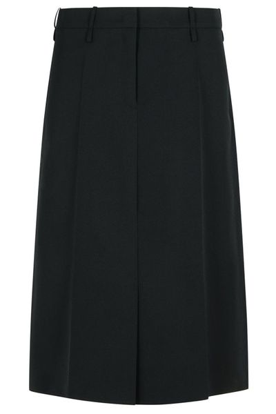 Jil Sander Pleated A-Line Skirt