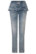 Diesel Logo Plaque Straight-Leg Jeans