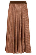 Herno Monogram Pleated Long Skirt