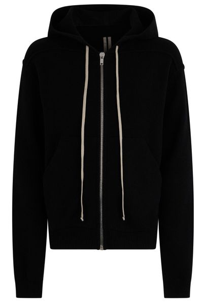 Rick Owens Drawstring Zip-Up Hoodie