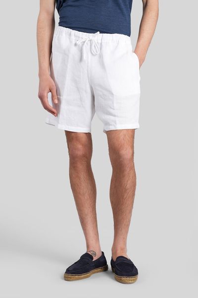 120% Lino Elasticated Waistband Drawstring Shorts