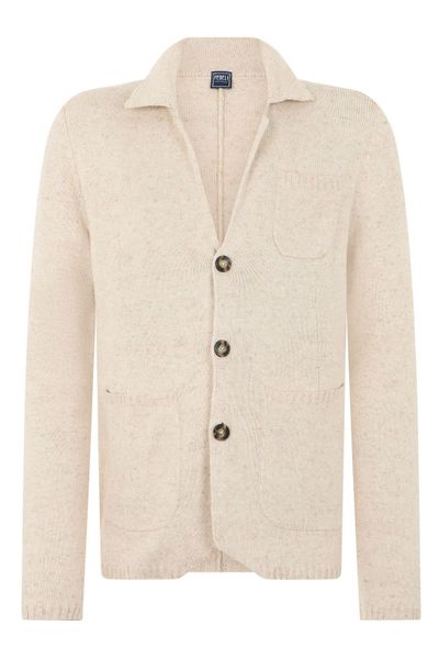 Fedeli Buttoned Collar Cardigan