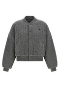 Polo Ralph Lauren Padded Cable-Knit Bomber Jacket