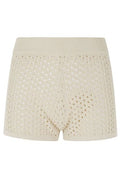 Mc2 Saint Barth Almyra Crochet Knit Shorts