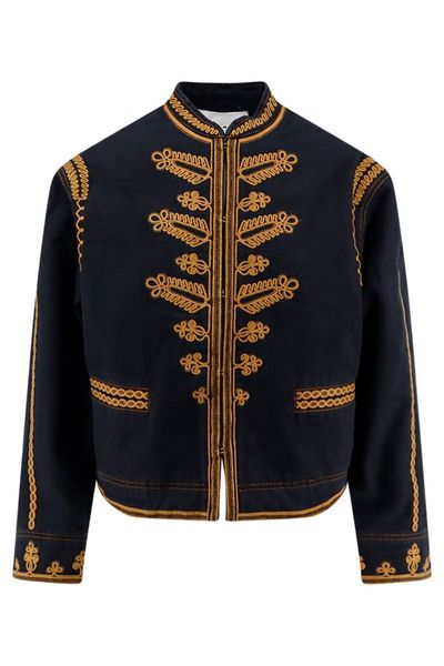 Isabel Marant Étoile Embroidered Hook-Front Jacket