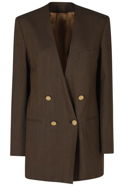 Alberta Ferretti Oversized Double-Breasted Blazer