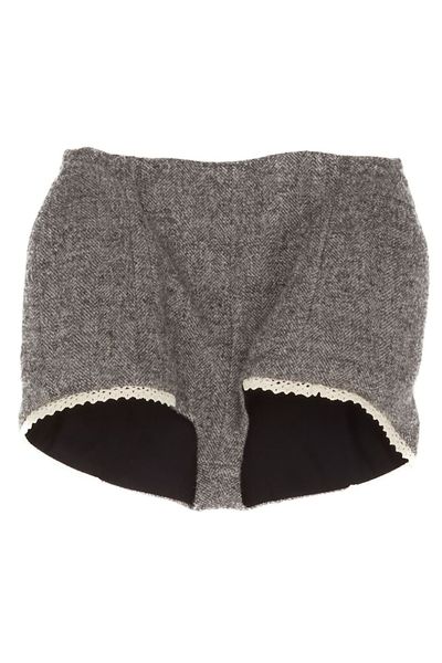 Magda Butrym Crochet Lace Padded Shorts
