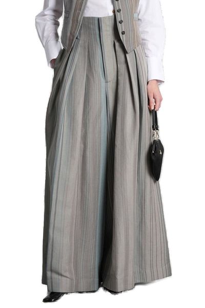 Vivienne Westwood Bag Pleated Wide-Leg Pants