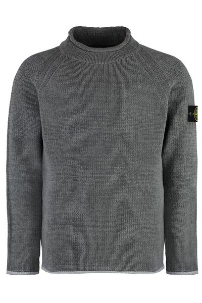 Stone Island Compass Patch Roll Neck Jumper