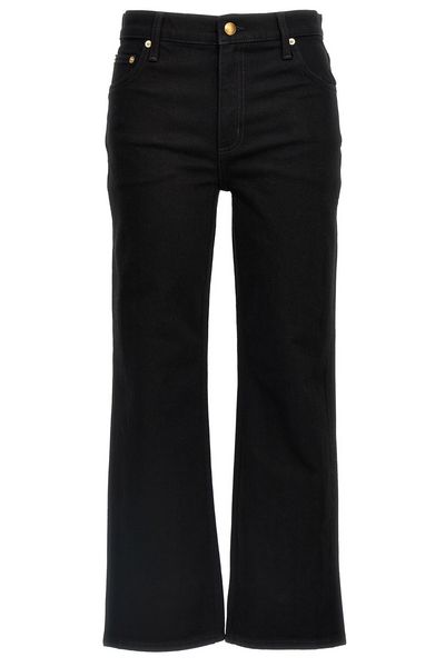 Tory Burch Cropped Kick Flared Jeans