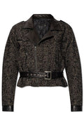 R13 Herringbone Belted Jacket