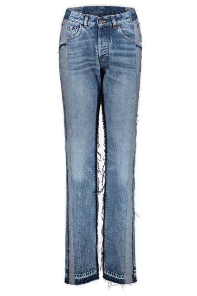 Maison Margiela Straight-Leg Panelled Fringed Jenas