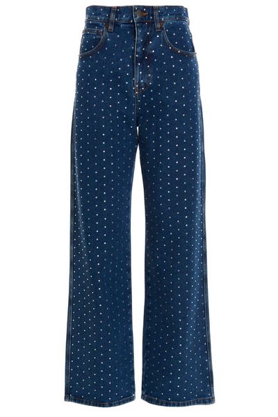 Giuseppe Di Morabito Crystal Embellished High-Rise Jeans