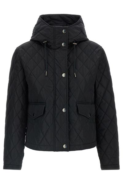 Burberry Quilted Hooded Straight Hem Jacket