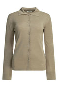 Max Mara Fine Knit Polo Cardigan