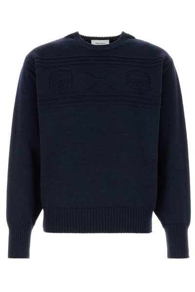 Alexander McQueen Skull Intarsia Knitted Sweater