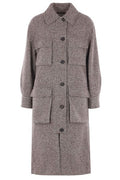 Brunello Cucinelli MéLange Diagonal Monili Embellished Coat