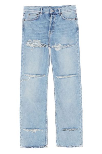 Acne Studios Logo-Patch Distressed Jeans