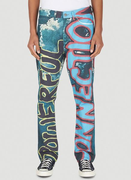 DRx X Stefan Meier X LN-CC Powerful Connection Straight Jeans