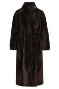 Brunello Cucinelli Belted Shearling Coat