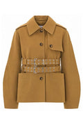 Ganni Ermine Belted Jacket