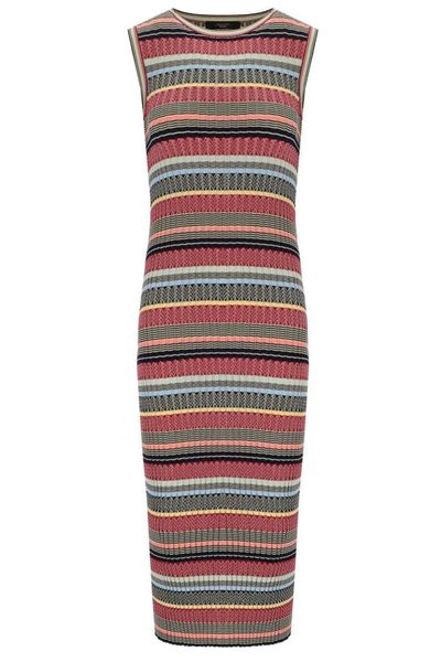 Weekend Max Mara Wkdsnob Striped Midi Dress