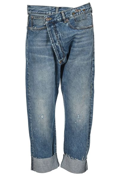 R13 Crossover Cropped Jeans