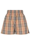 Burberry Checked Elasticated Waistband Shorts