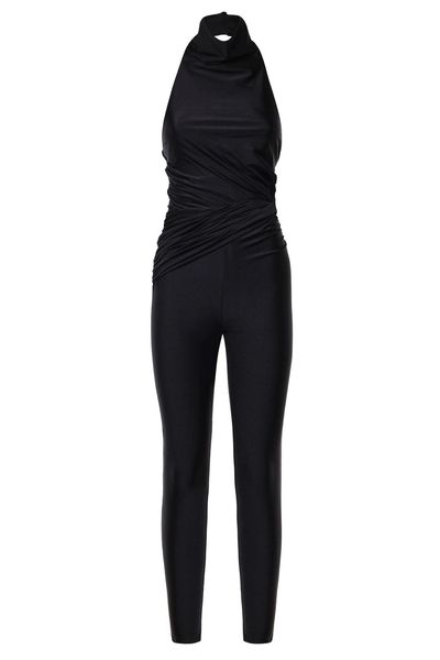 The Andamane Ruched Halterneck Jumpsuit