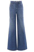 Chloé Logo Patch Flared Jeans