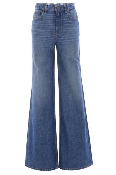 Chloé Logo Patch Flared Jeans