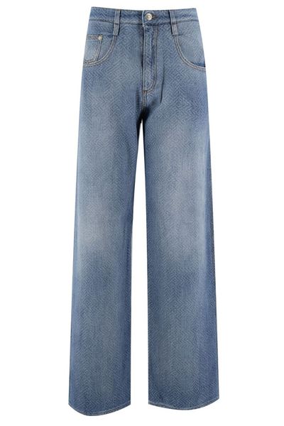 Ermanno Scervino Wide-Leg Patterned Jeans