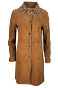 Ermanno Firenze Jewel Collar Coat