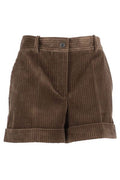 P.A.R.O.S.H. Turn-Up Hem Corduroy Shorts