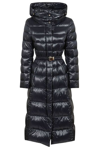 Herno Belted Hooded Long Down Jacket