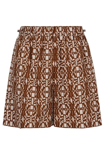 Max Mara Taiga Printed Cotton Shorts