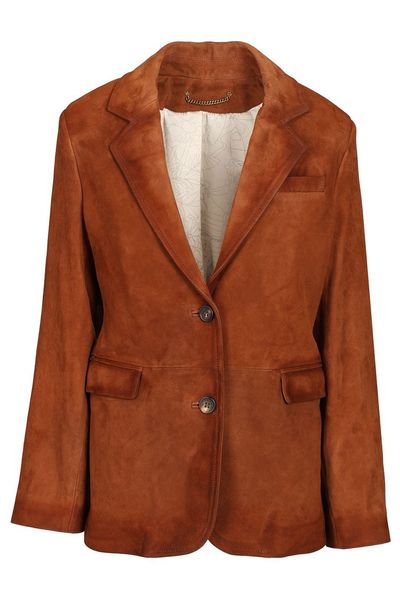 Golden Goose Deluxe Brand Single-Breasted Suede Blazer