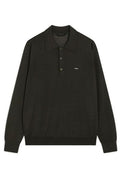 Prada Long-Sleeved Knitted Polo Shirt