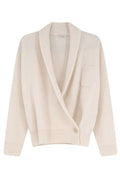 Brunello Cucinelli Shawl-Collar Wrapped Cardigan
