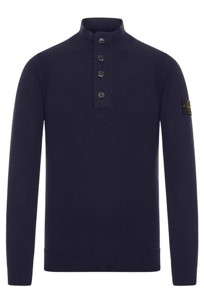 Stone Island Logo Patch High Neck Sweater