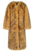 ROTATE Faux Fur Long Coat