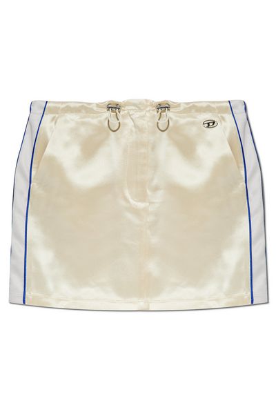 Diesel O-Dette Knitted Satin Mini Skirt