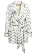 Valentino Polka Dot Printed Belted Blazer