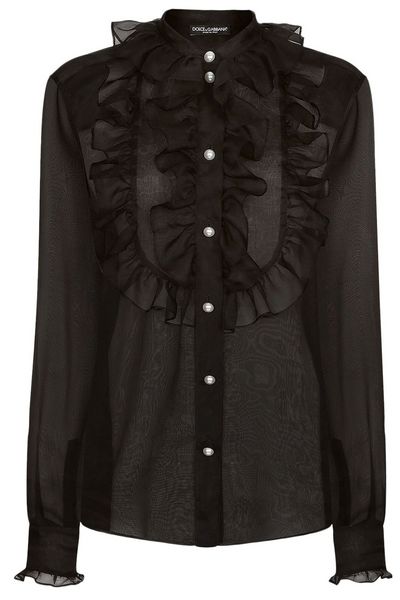 Dolce & Gabbana Ruffle Detailed Shirt