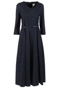 'S Max Mara Vela Embellished V-Neck Midi Denim Dress