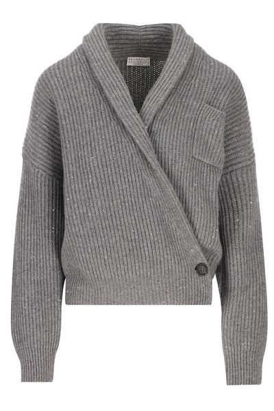 Brunello Cucinelli V-Neck Wrap Cardigan
