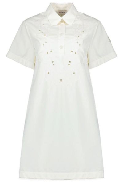 Moncler Embroidered Shirt Dress